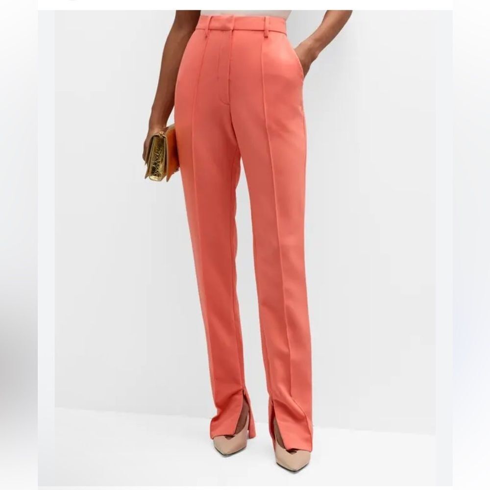 NWT Acler Newland Zip-Hem Suiting Pants - Gerbera Pink $430